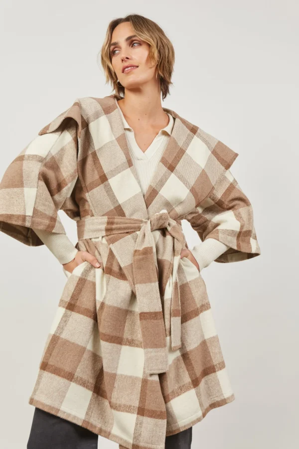 Coats & Jackets-ISLE OF MINE CITYSCAPE JACKET LATTE