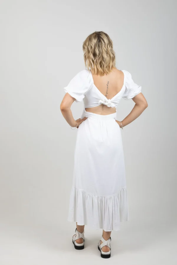 Dresses-ISLE OF MINE FLORA TIE DRESS LOTUS