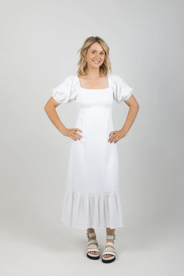 Dresses-ISLE OF MINE FLORA TIE DRESS LOTUS