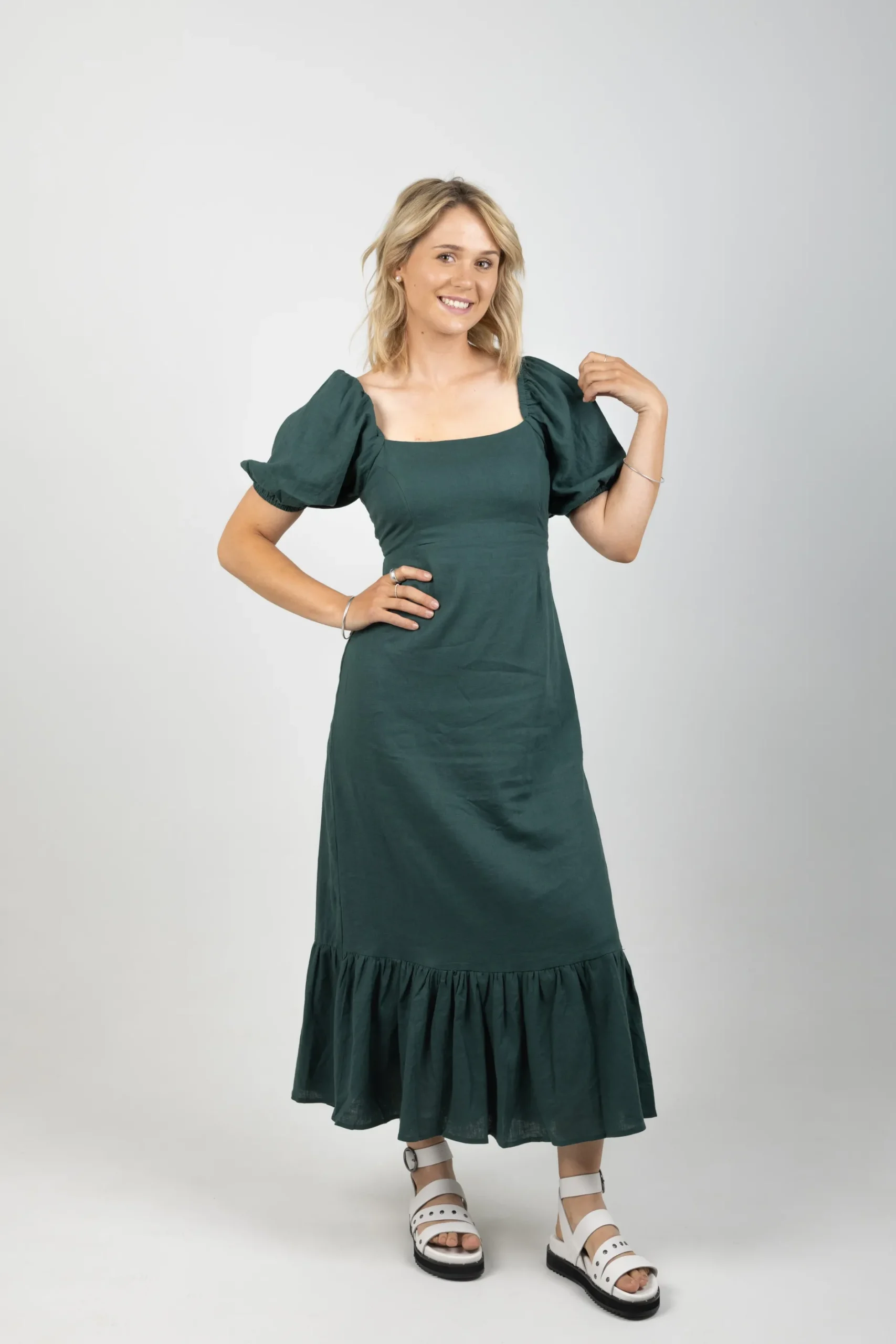 isle_of_mine_flora_tie_dr_7-1.webp Dresses-ISLE OF MINE FLORA TIE DRESS TEAL