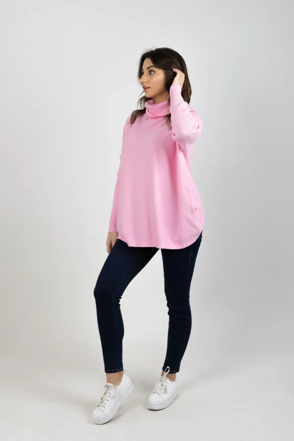 Sweaters & Knitwear-ISLE OF MINE HORIZON RELAXED JUMPER BLUSH
