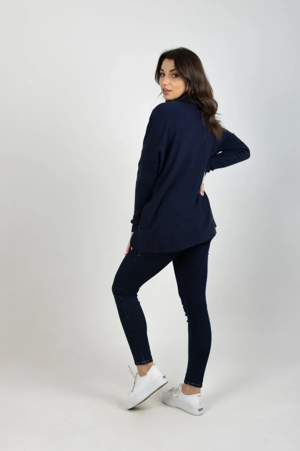 Sweaters & Knitwear-ISLE OF MINE HORIZON RELAXED JUMPER NAVY