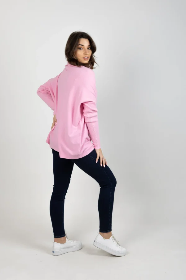 Sweaters & Knitwear-ISLE OF MINE HORIZON RELAXED JUMPER BLUSH