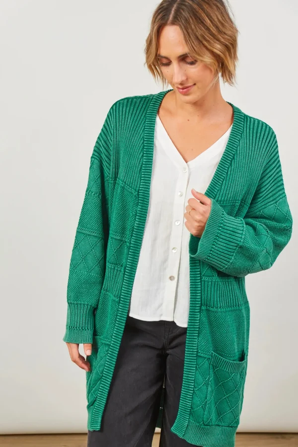Sweaters & Knitwear-ISLE OF MINE METRO CARDIGAN HUNTER