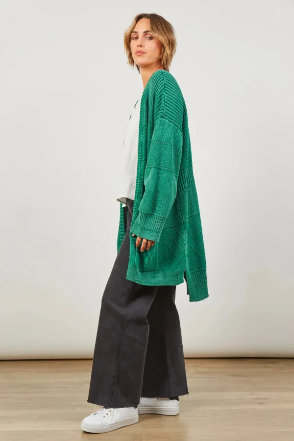 Sweaters & Knitwear-ISLE OF MINE METRO CARDIGAN HUNTER