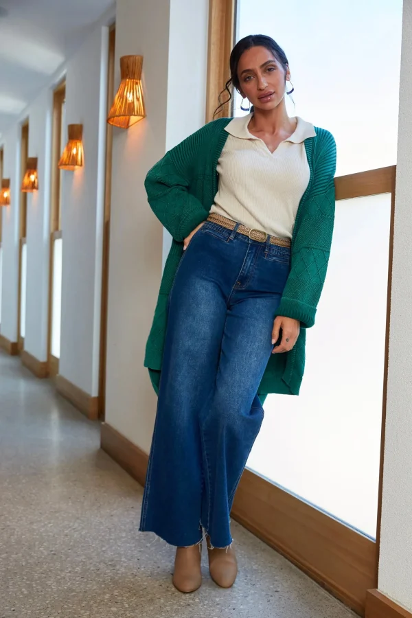 Sweaters & Knitwear-ISLE OF MINE METRO CARDIGAN HUNTER