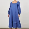 Dresses-ISLE OF MINE PANORAMA MAXI AZURE