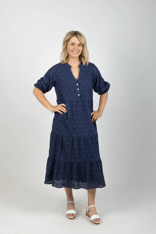 Dresses-ISLE OF MINE PARTERRE MAXI NAVY