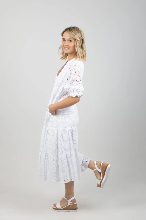 Dresses-ISLE OF MINE PARTERRE MAXI LOTUS