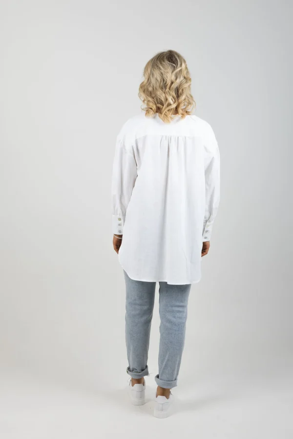 Shirts & Tops-ISLE OF MINE VENUS LINEN BLOUSE CANVAS