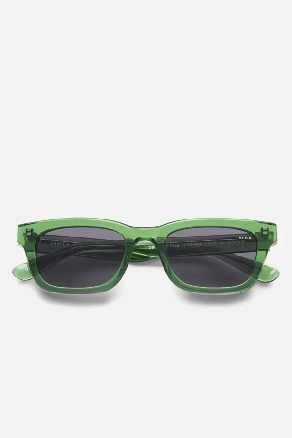 Sunglasses | Sunglasses-JAMES AY SAVAGE SUNGLASSES - TRANSPARENT FOREST