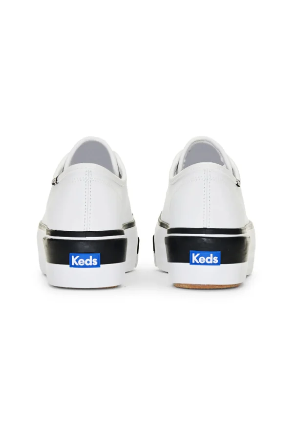 Footwear-KEDS TRIPLE UP BUMPER WHITE LEATHER