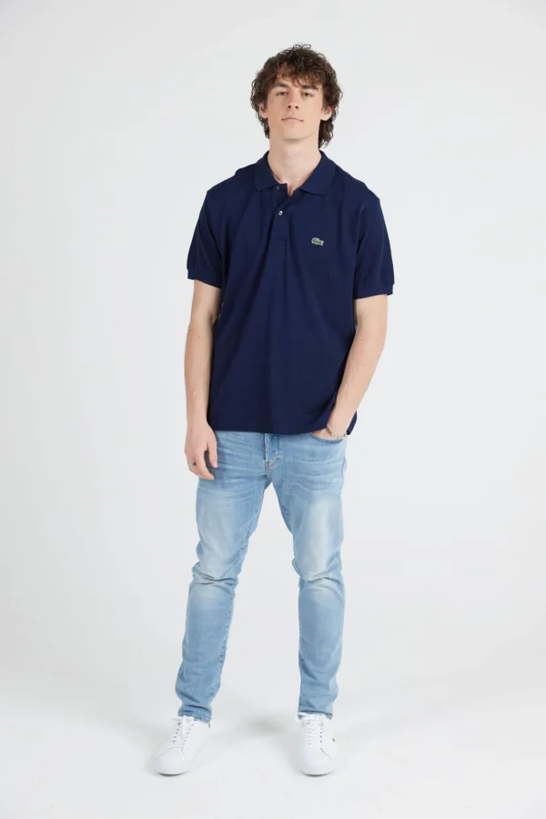 Tees & Tanks-LACOSTE CLASSIC POLO SHIRT - NAVY BLUE
