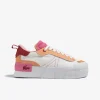 Footwear-LACOSTE WOMENS L004 PLATFORM - PINK/ORANGE