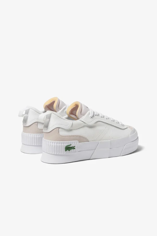 Footwear-LACOSTE WOMENS L004 PLATFORM - WHITE