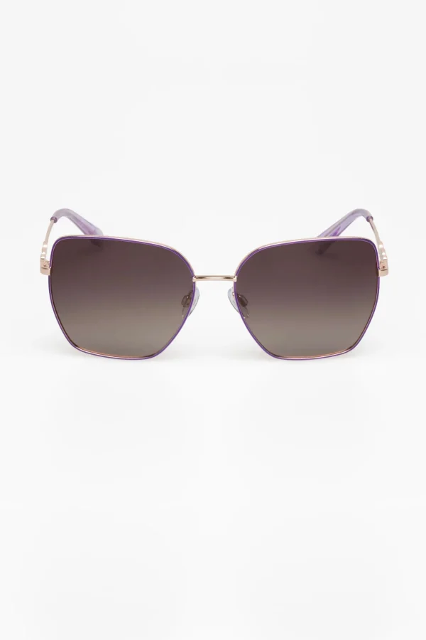 Sunglasses-LOCELLO ALANA SUNGLASSES - PURPLE