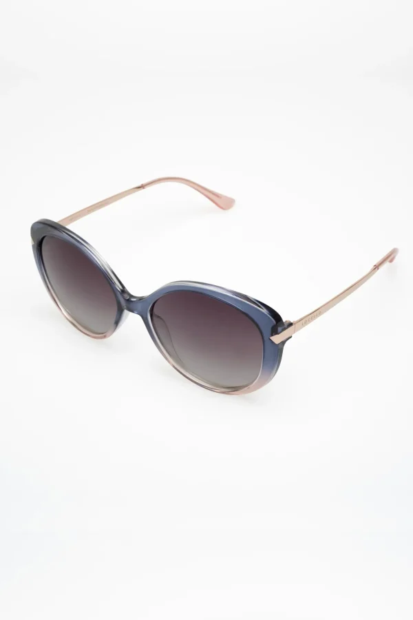Sunglasses-LOCELLO CALLIE SUNGLASSES - BLUE/PINK OMBRE