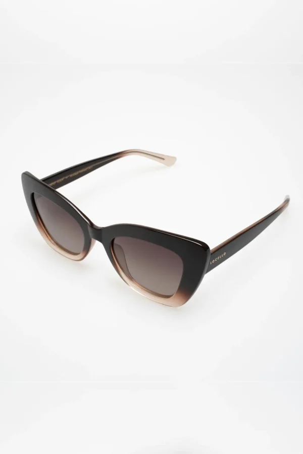 Sunglasses-LOCELLO EDEN SUNGLASSES - OMBRE BROWN