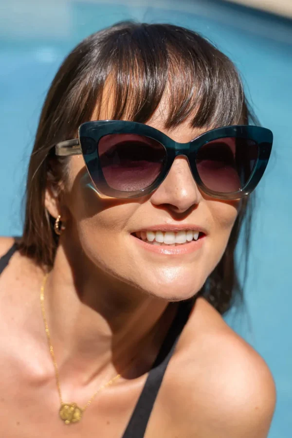 Sunglasses-LOCELLO EDEN SUNGLASSES - OMBRE GREEN