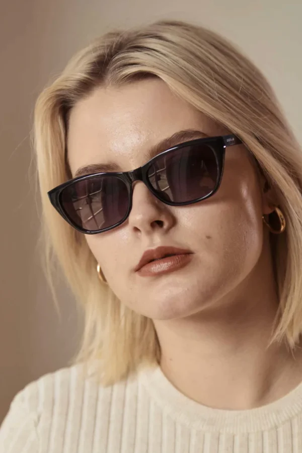 Sunglasses-LOCELLO RILEY SUNGLASSES - DARK CRYSTAL GREY