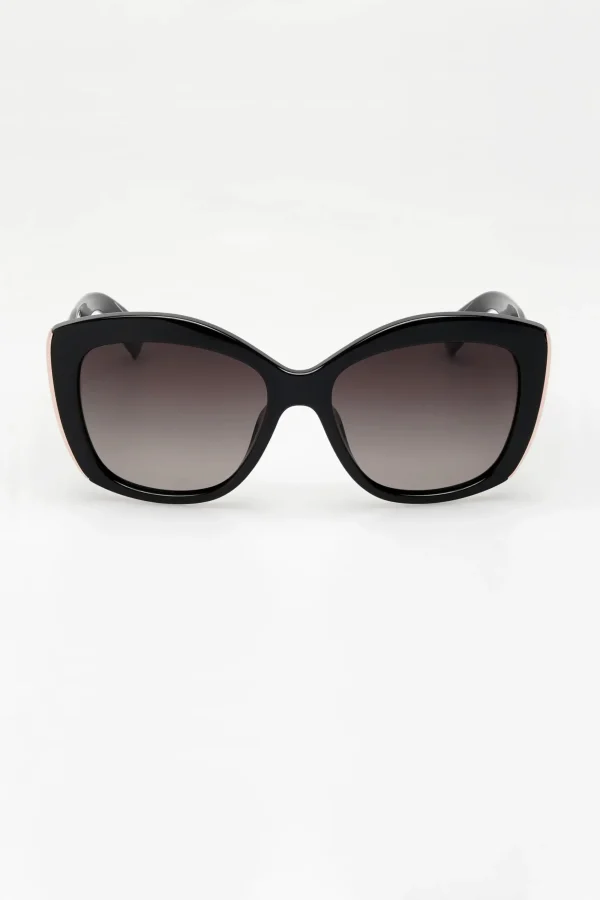 Sunglasses-LOCELLO SAMARA SUNGLASSES - BLACK