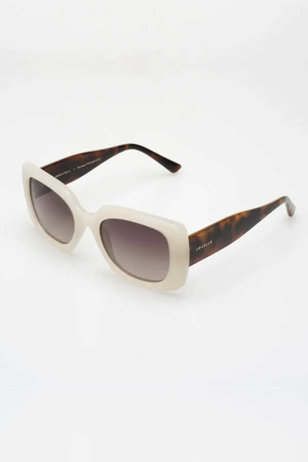 Sunglasses-LOCELLO STELLA SUNGLASSES - MILKY WHITE TORT