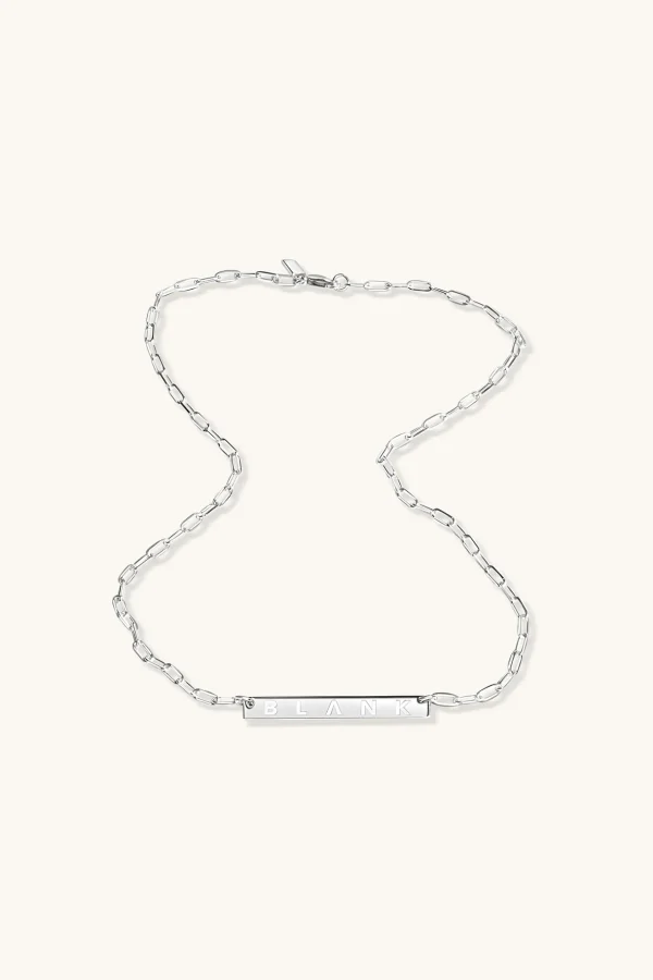 925 Sterling Silver | Jewellery-BLANK SPACE. LOGO NECKLACE