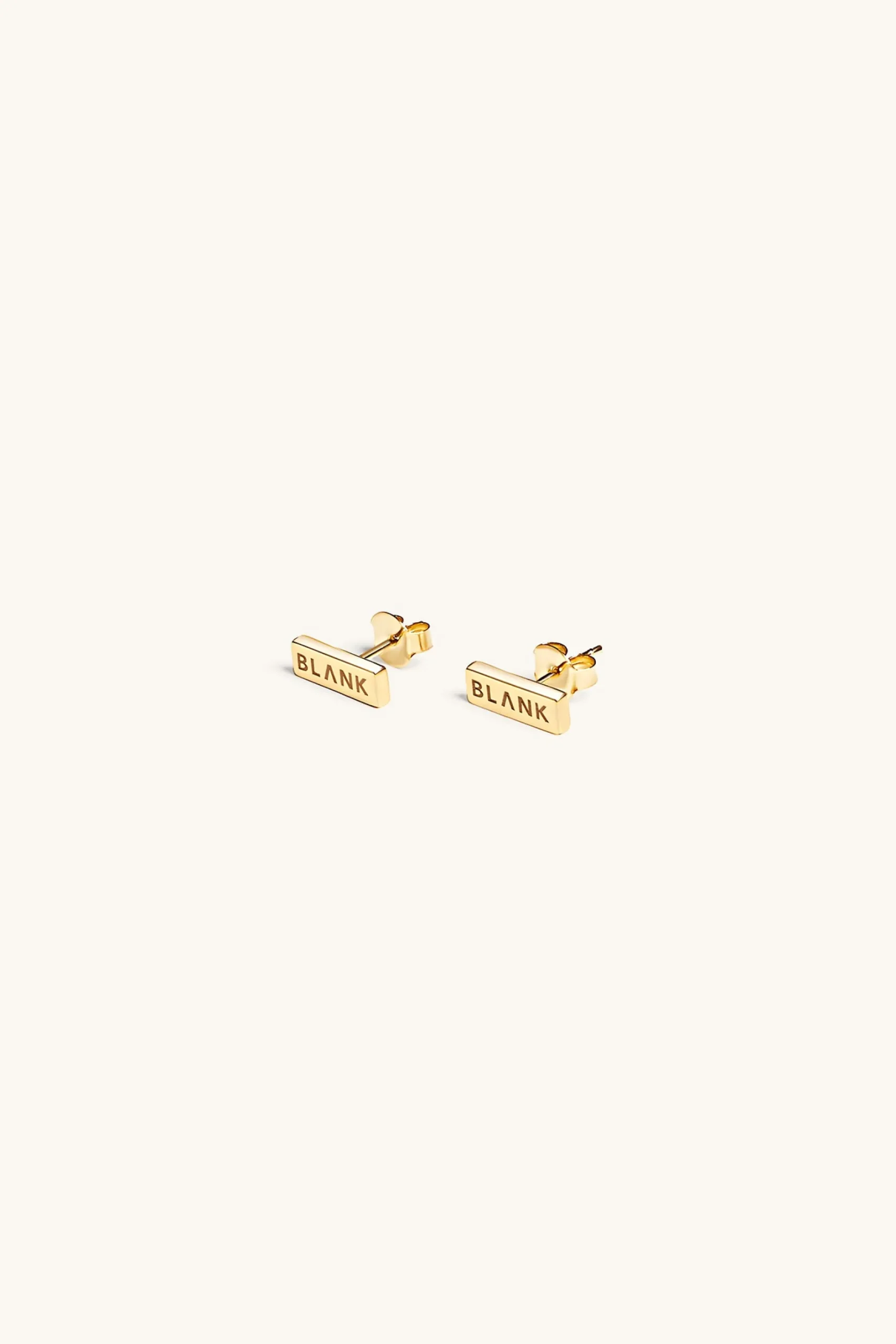 logo_stud_earrings_kt_gol_1.webp 18Kt Gold Plated | Jewellery-BLANK SPACE. LOGO STUD EARRINGS 18KT GOLD