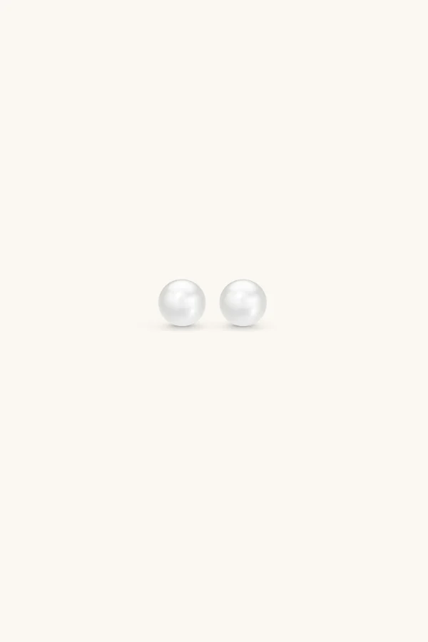 Freshwater Pearls | 18Kt Gold Plated-BLANK SPACE. PEARL STUD EARRINGS 18KT GOLD