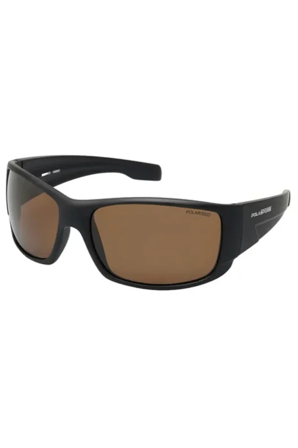 Sunglasses-POLASPORTS SKIPPER SUNGLASSES - MATTE BLACK / BROWN