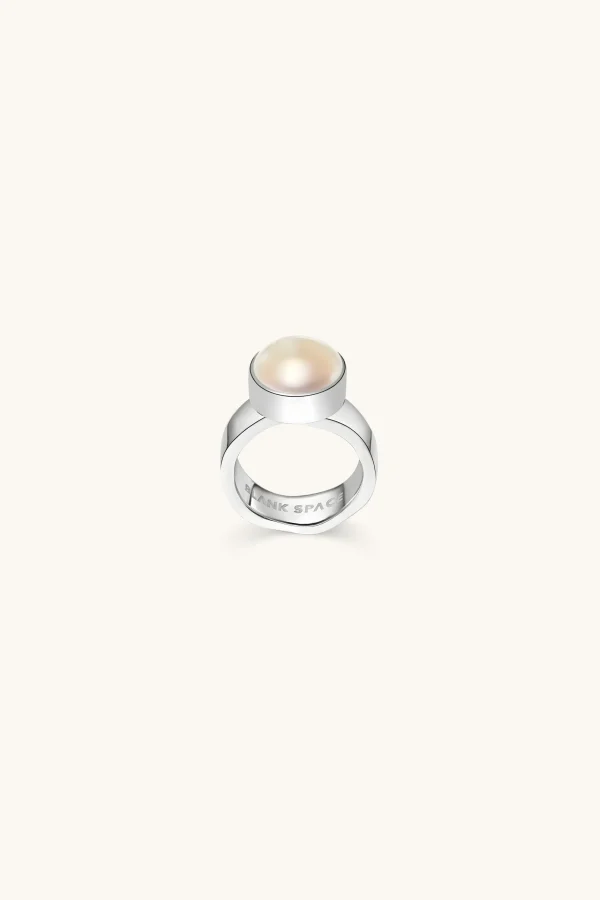 Freshwater Pearls | 925 Sterling Silver-BLANK SPACE. PRETTY PEARL RING