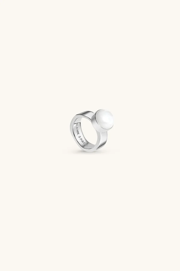 Freshwater Pearls | 925 Sterling Silver-BLANK SPACE. PRETTY PEARL RING