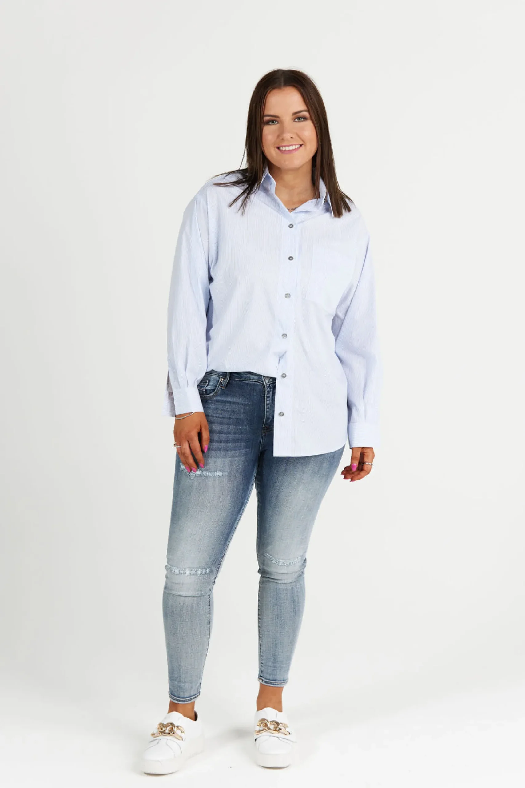 ricochet_anchor_shirt__sk_0.webp Shirts & Tops-RICOCHET ANCHOR SHIRT - SKY STRIPE