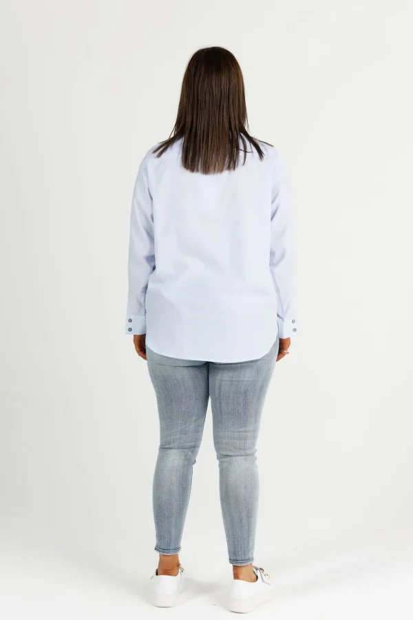 Shirts & Tops-RICOCHET ANCHOR SHIRT - SKY STRIPE