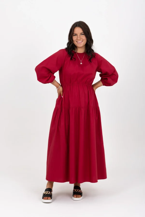 Dresses-RICOCHET ASHLEY DRESS - RASPBERRY