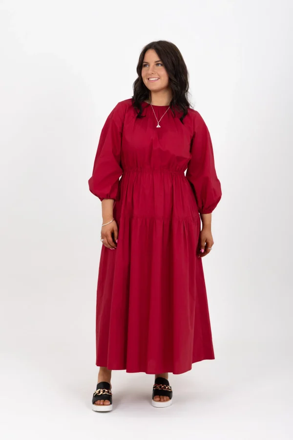 Dresses-RICOCHET ASHLEY DRESS - RASPBERRY