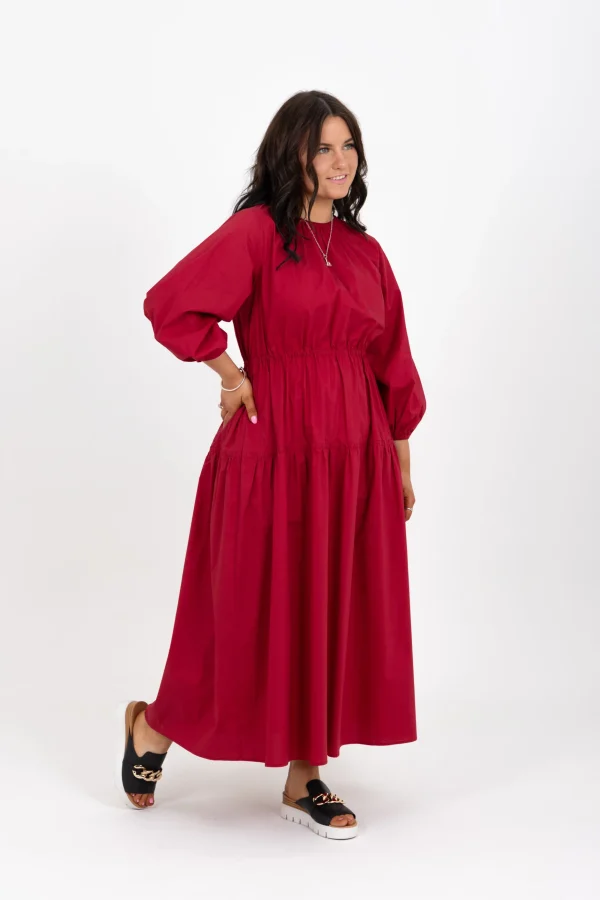 Dresses-RICOCHET ASHLEY DRESS - RASPBERRY