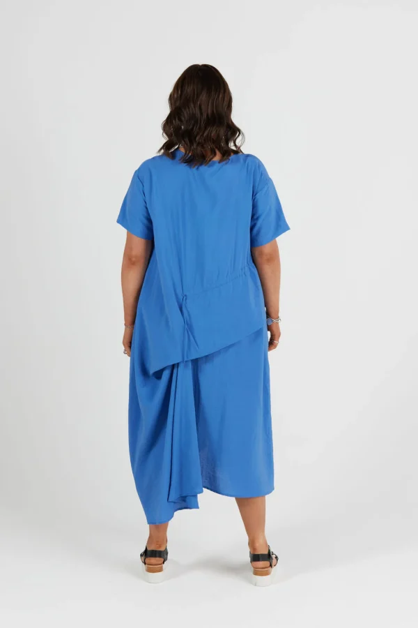 Dresses-RICOCHET ATKINE DRESS - CORNFLOUR BLUE