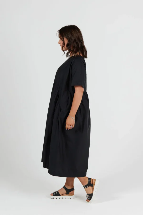 Dresses-RICOCHET CAMDEN DRESS - BLACK