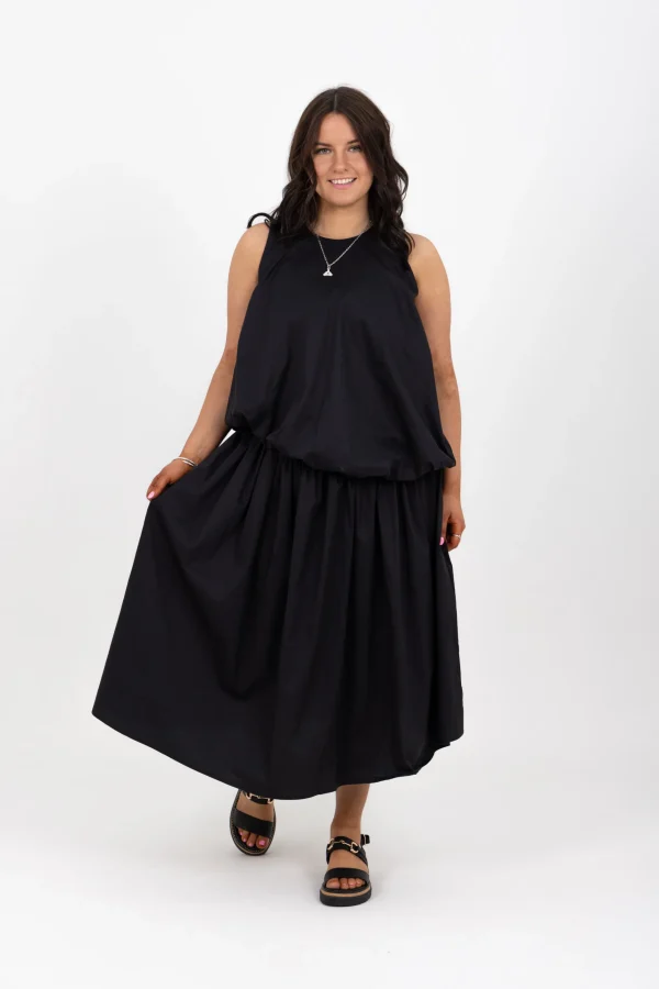 Dresses-RICOCHET DALEY DRESS - BLACK