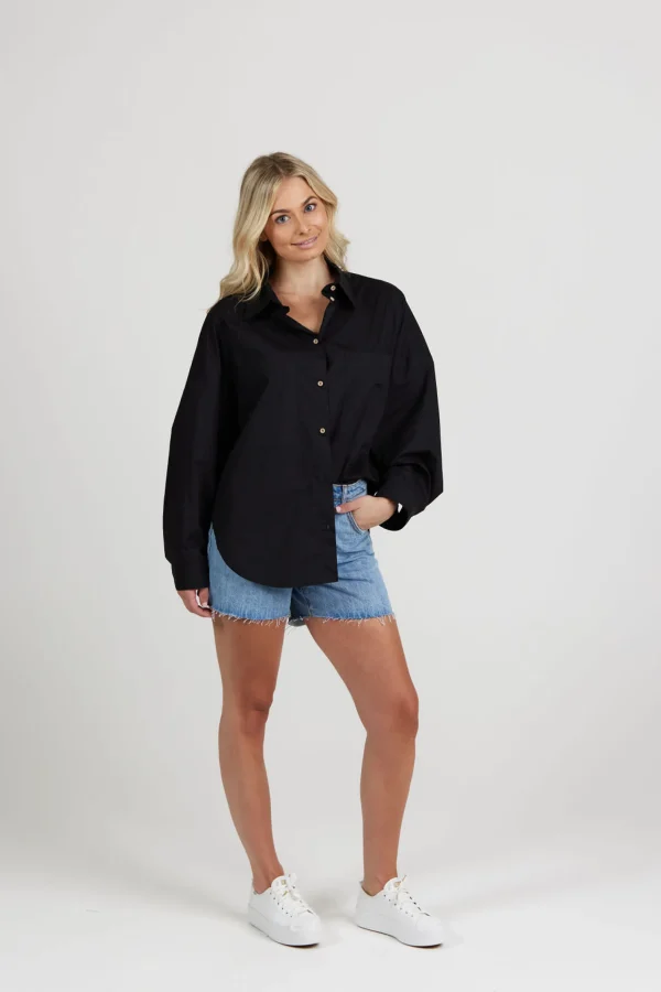 Shirts & Tops-RICOCHET FREDRICK SHIRT - BLACK