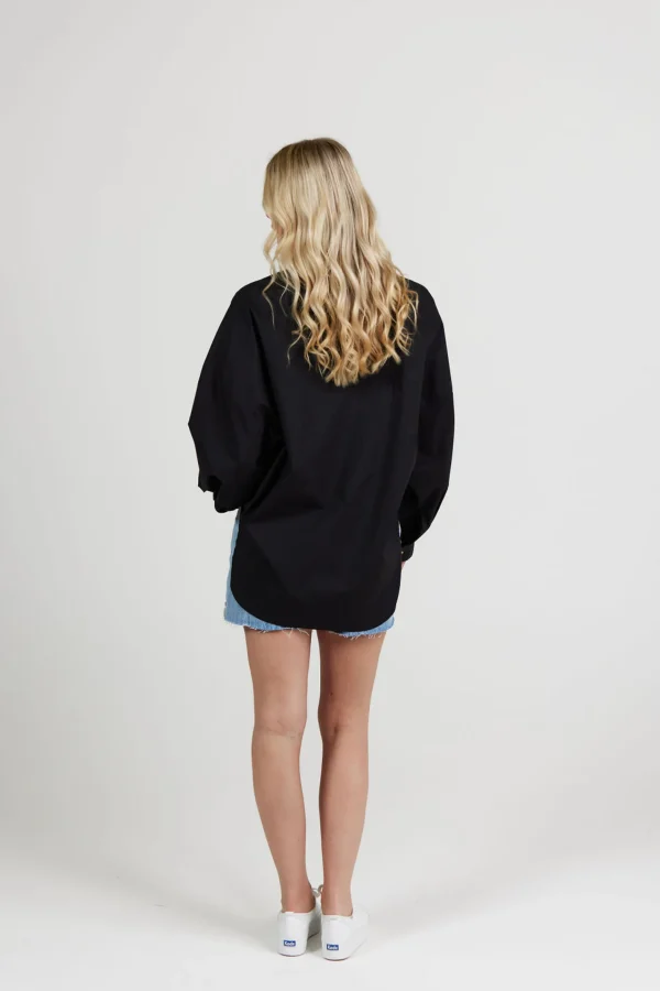 Shirts & Tops-RICOCHET FREDRICK SHIRT - BLACK