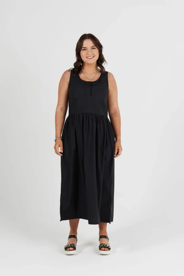 Dresses-RICOCHET PEARCE DRESS - BLACK