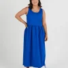 Dresses-RICOCHET PEARCE DRESS - COBALT