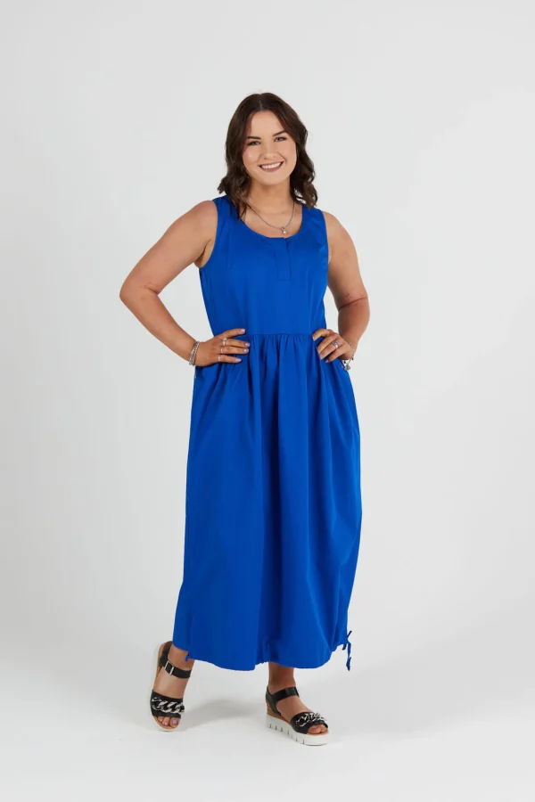 Dresses-RICOCHET PEARCE DRESS - COBALT