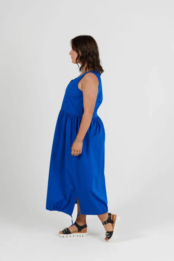 Dresses-RICOCHET PEARCE DRESS - COBALT