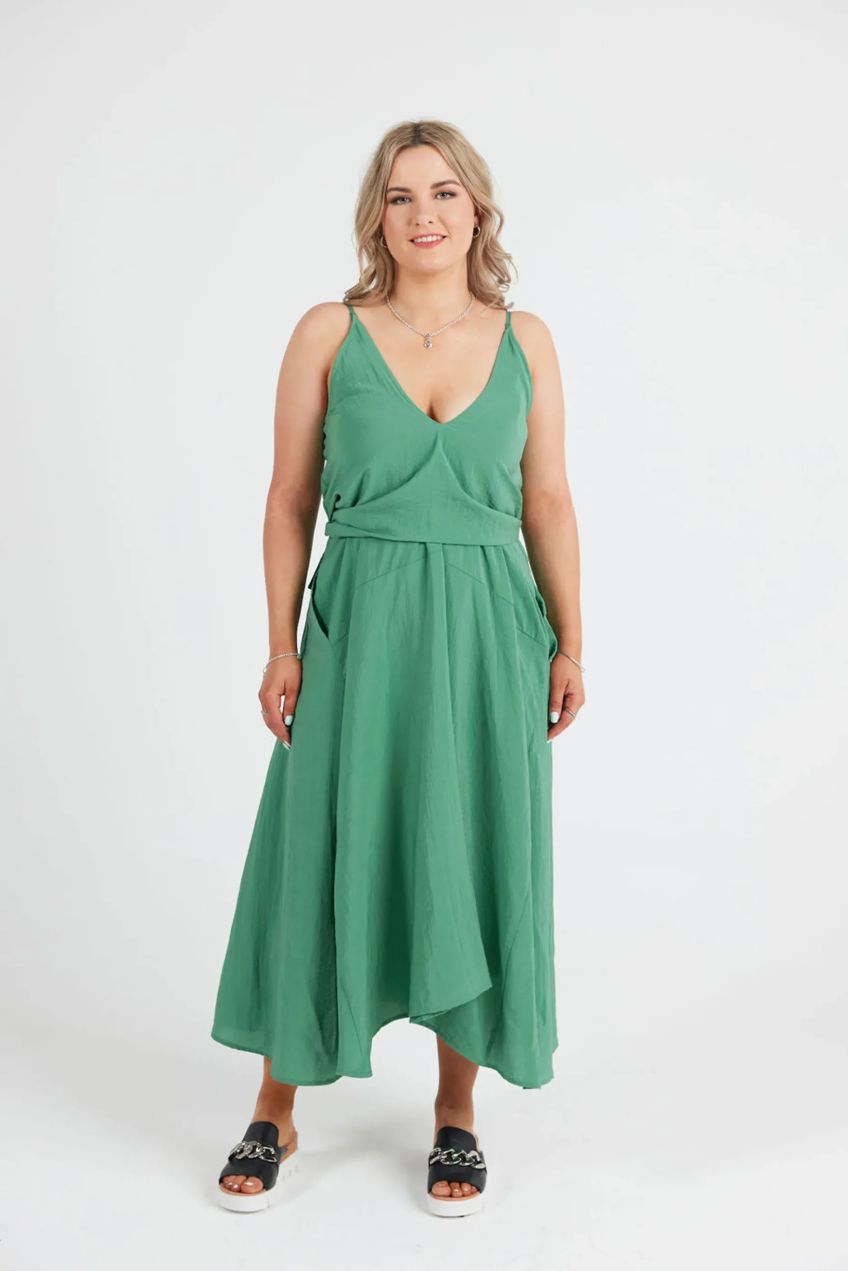 ricochet_the_ladykillers__0-1.webp Dresses-RICOCHET THE LADYKILLERS CAMI DRESS - GREEN