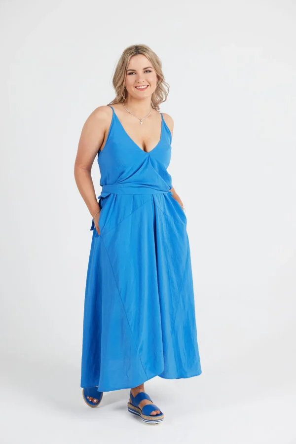 Dresses-RICOCHET THE LADYKILLERS CAMI DRESS - CORNFLOWER