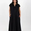 Dresses-RICOCHET THIERRY DRESS - BLACK