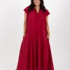 Dresses-RICOCHET THIERRY DRESS - RAPSBERRY
